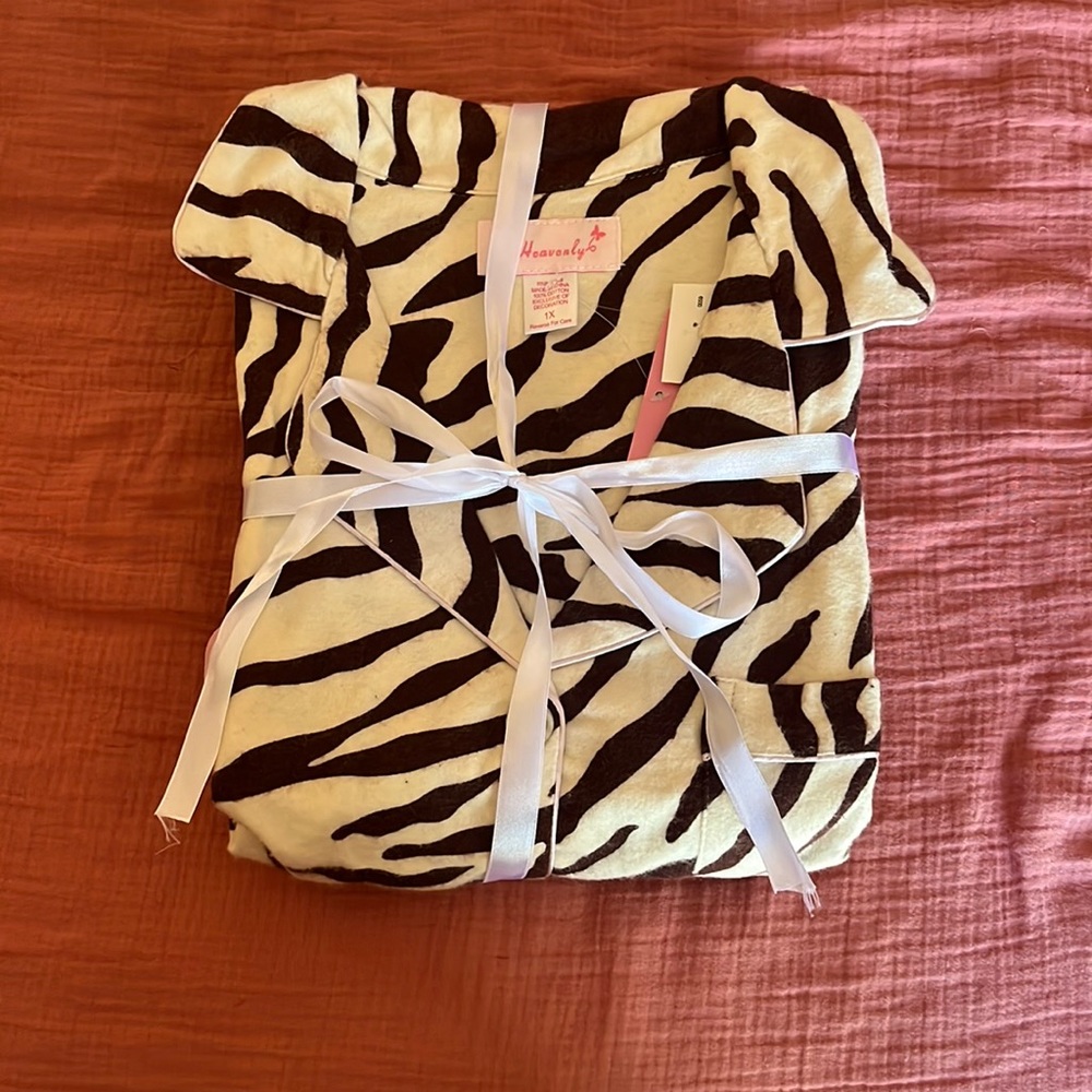 Tiger print flannel pajamas